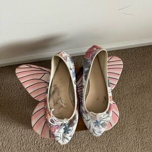 Floral Patterned Women's Flats